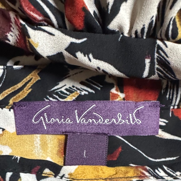 NEW Floral Print Women's Top - Black, Red, Yellow - Picture 14 of 16